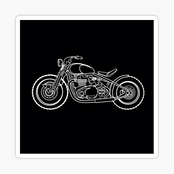 Moto Triumph Bonneville Bobber Sticker