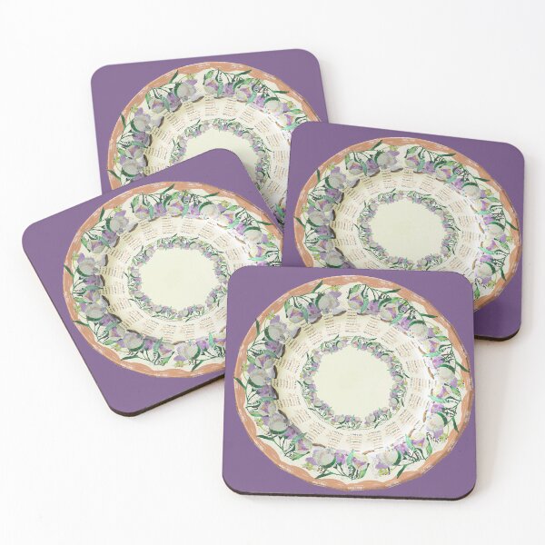 Item preview, Purple blossom plate in carton snippets designed and sold by Ruud van Koningsbrugge.