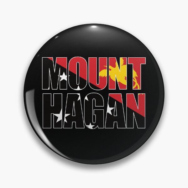 Item preview, Mount Hagan with Papua New Guinea Flag designed and sold by PNG-pikinini.