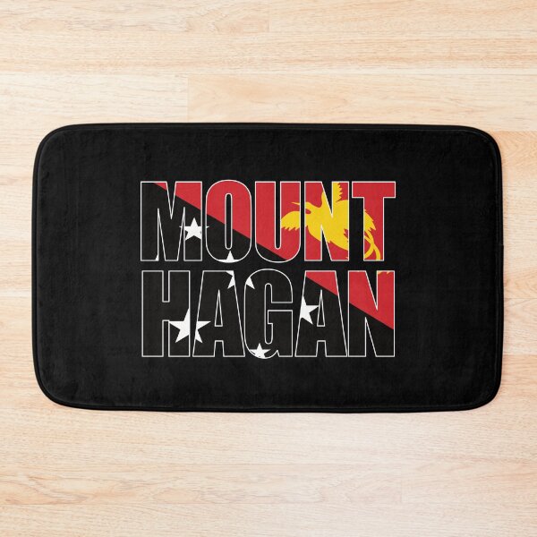 Item preview, Mount Hagan with Papua New Guinea Flag designed and sold by PNG-pikinini.