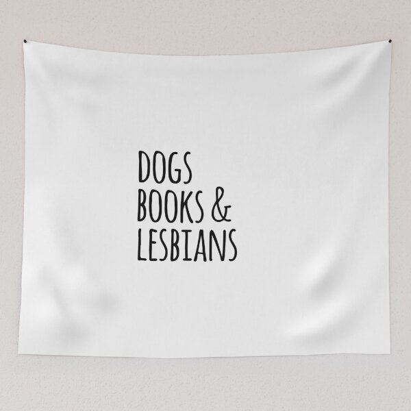 Item preview, dogs books & and lesbians (funny cute lgbt simple)  designed and sold by emcazalet.