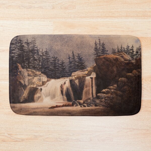 Item preview, Thunder Lightning Waterfalls. Watercolour painting -  designed and sold by Einar Aasen.