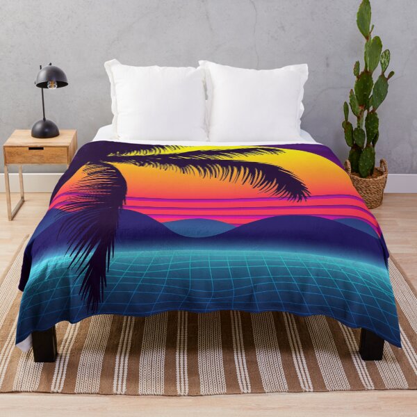 Item preview, Classic Palm Tree Sunset Synthwave designed and sold by MaiZephyr.
