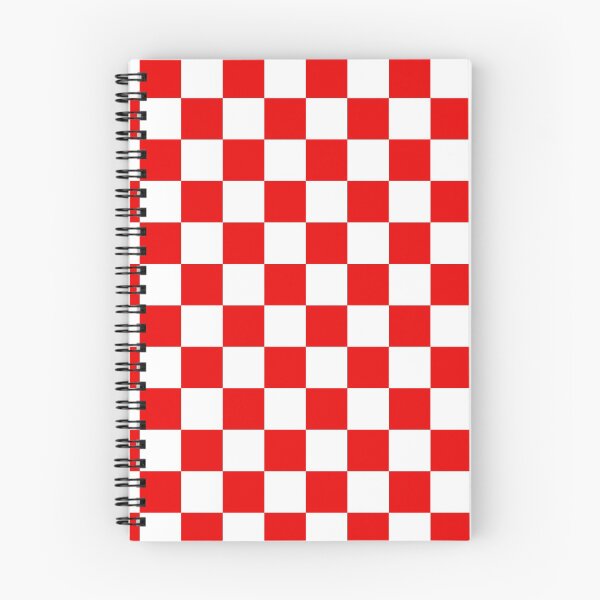 Item preview, White and Red Grid Square Patten designed and sold by Wishmi Lucky.