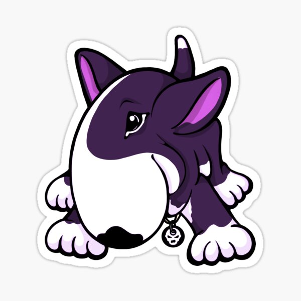 Item preview, Let's Play English Bull Terrier Purple designed and sold by Sookiesooker.