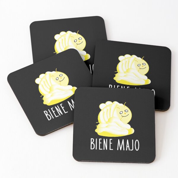 Item preview, Funny bee is nibbling mayonnaise designed and sold by spontania.