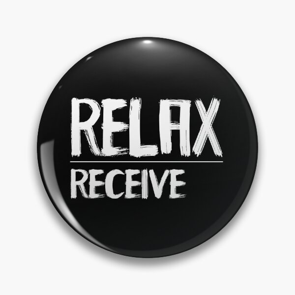 Item preview, Relax receive, yoga motivation quote designed and sold by Yogawoman.