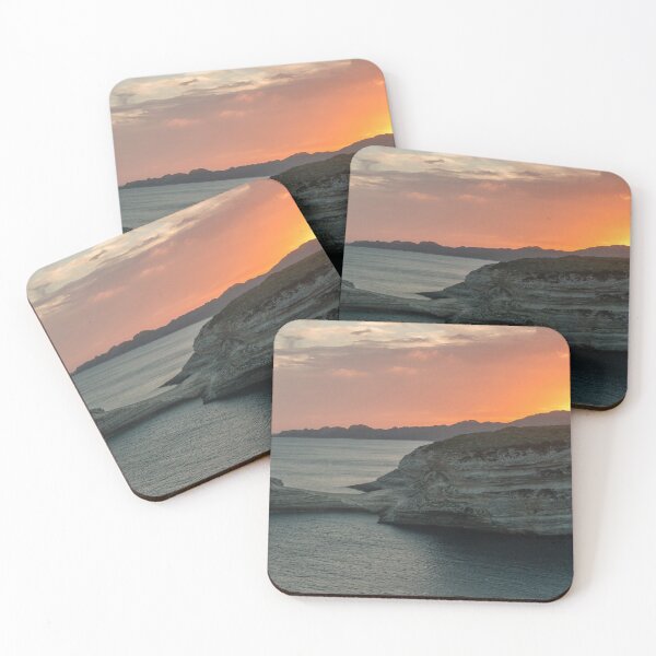 Item preview, Sunset at the strait of Bonifacio designed and sold by pietrofoto.