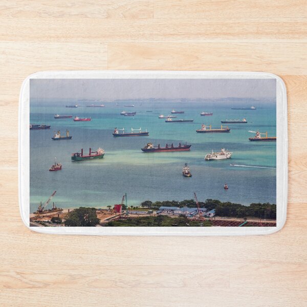 Item preview, Vessels Anchoring in Front of Singapore City designed and sold by holgermader.
