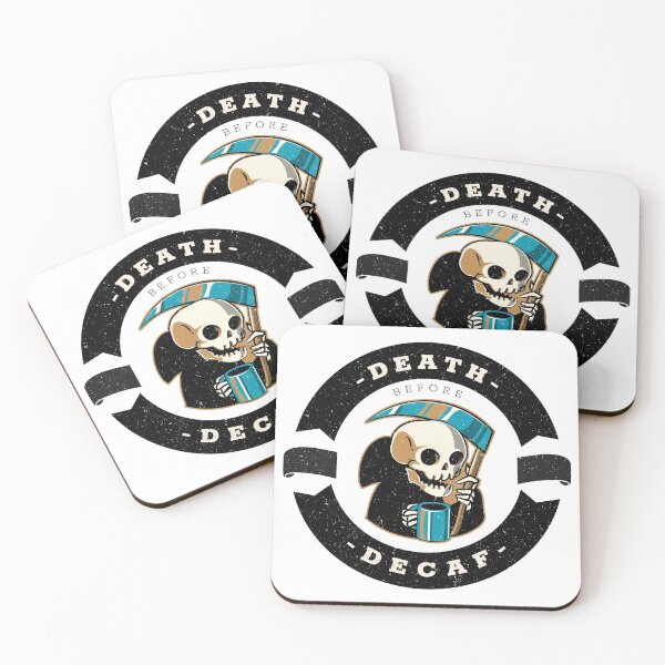 Item preview, Death before Decaf designed and sold by Desandu.