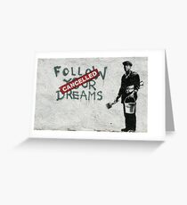 Banksy dreams Greeting Card