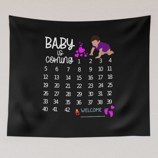 Artikelvorschau, Schwangerschaft Baby Kalender Baby Ankündigung entworfen und verkauft von Ibu83.