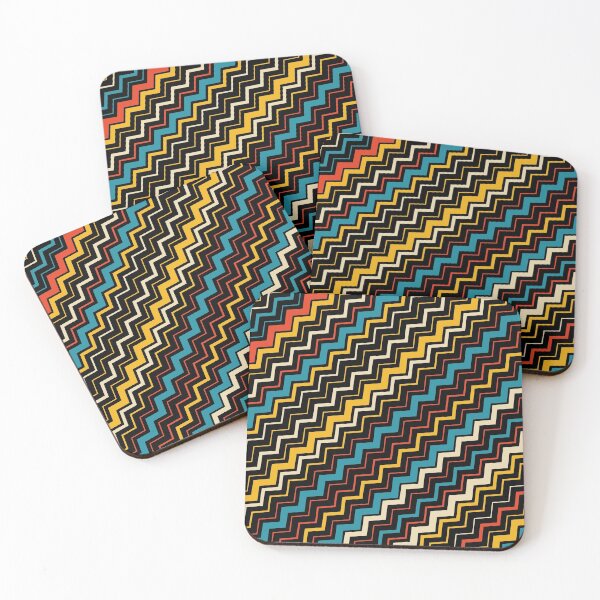 Item preview, Colorful Abstract Zig-zag Geometric designed and sold by venella.