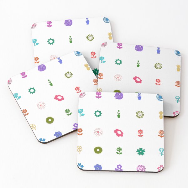 Aperçu de l'œuvre Pack économique d'icônes de fleurs arc-en-ciel créée et vendue par everything4eva.