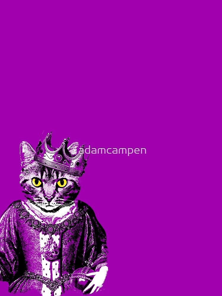 "Cat Queen" Sleeveless Top by adamcampen Redbubble