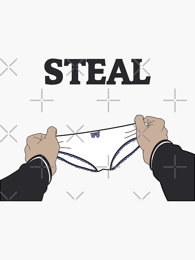 "Konosuba Kazuma Steal White" Sticker for Sale by WakameDragon | Redbubble
