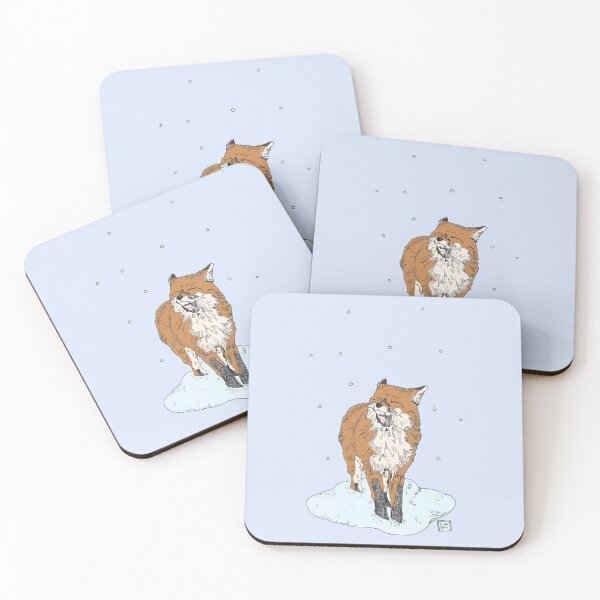 Item preview, FOX ENJOYING THE SNOW MOMENT designed and sold by Lumen Designs .