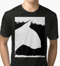 Bull Terrier Head B&W lge Tri-blend T-Shirt