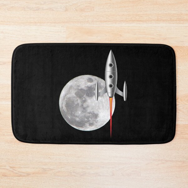 Item preview, Back To The Moon Space Exploration Full Moon And Rocket designed and sold by ElJimmo.