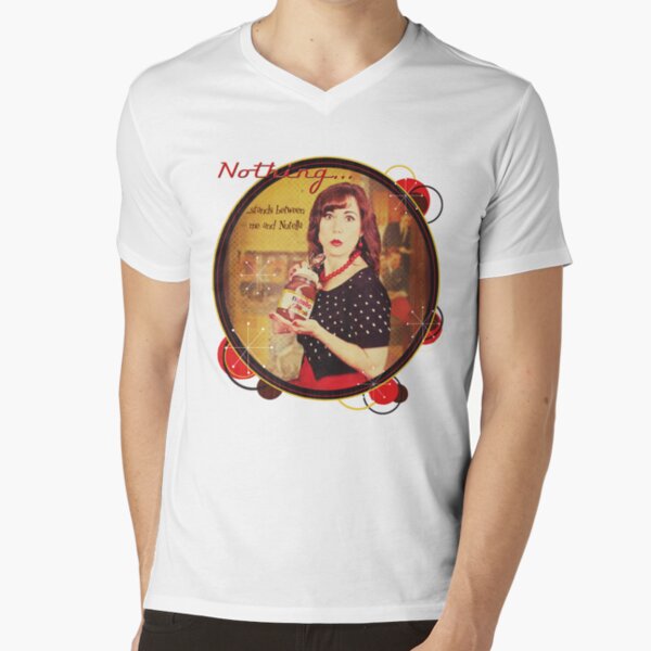 Nothing...stands between me and Nutella V-Neck T-Shirt