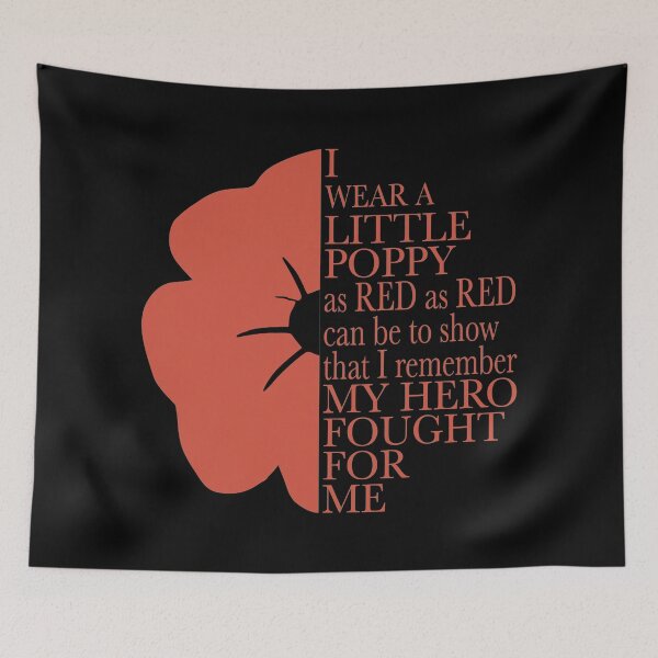Item preview, Poppy Poem For Hero designed and sold by CoolYule.