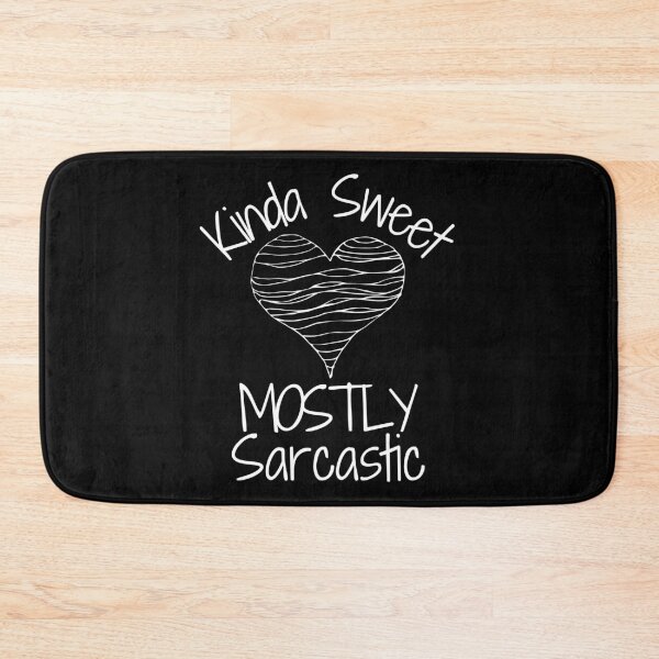Item preview, Kinda Sweet Mostly Sarcastic White Heart Design designed and sold by SweetAndSpice.
