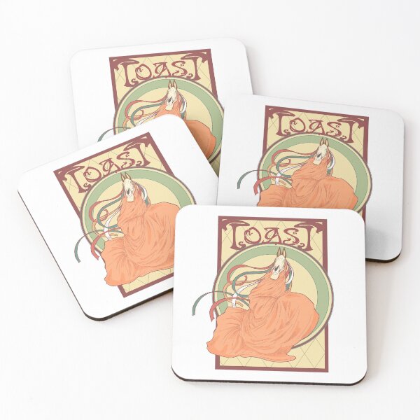 Item preview, Alfons Mucha Mari Lwyd Toast  designed and sold by skullsandsheets.