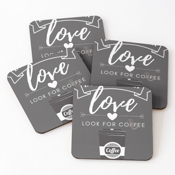 Item preview, Dont Look For Love Look For Coffee Essential T-Shirt designed and sold by alibaba-coffe.