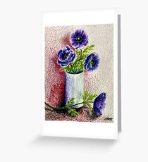 STILL LIFE WITH FLOWERS Greeting Card