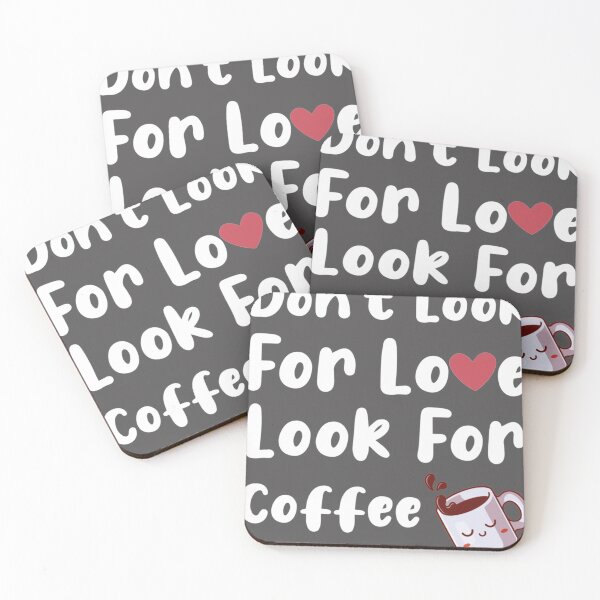 Item preview, Dont Look For Love Look For Coffee Essential T-Shirt designed and sold by alibaba-coffe.