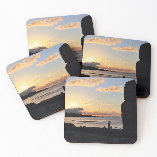 Item preview, Moai in the Sunset - Rapa Nui - Easter Island designed and sold by holgermader.