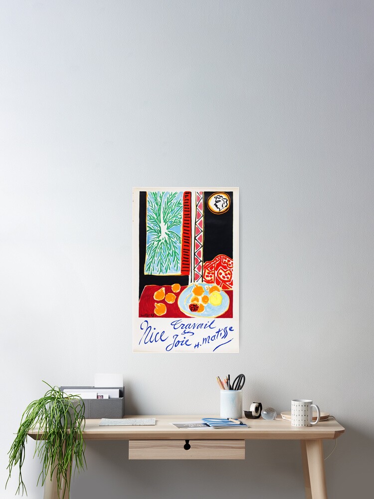 Henri Matisse Nice Travail Et Joie Poster By Stevecoffman Redbubble