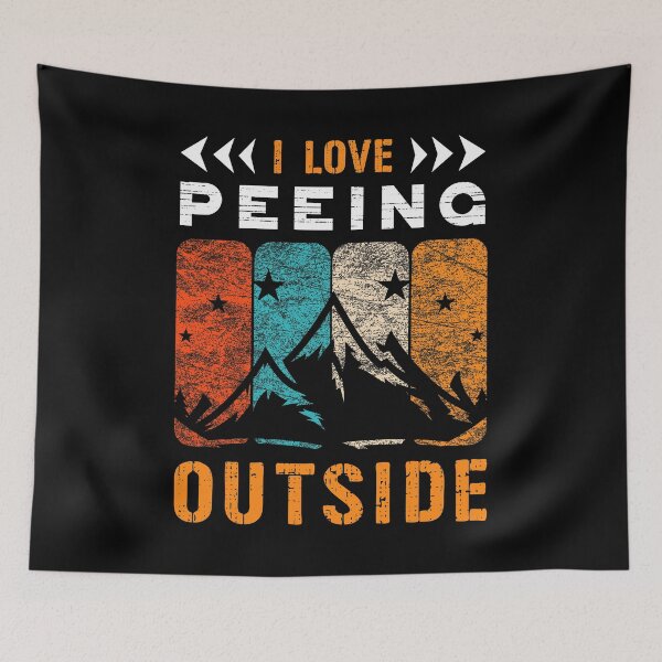 Item preview, I Love Peeing Outside Bigfoot Urinate Camp Tree Hike Camping Hiking Peeing Bonfire Tent Hike Hiker Forest Hunt designed and sold by shirti.
