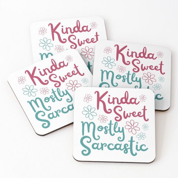 Item preview, Kinda Sweet Mostly Sarcastic Colorful Flowers Design designed and sold by SweetAndSpice.