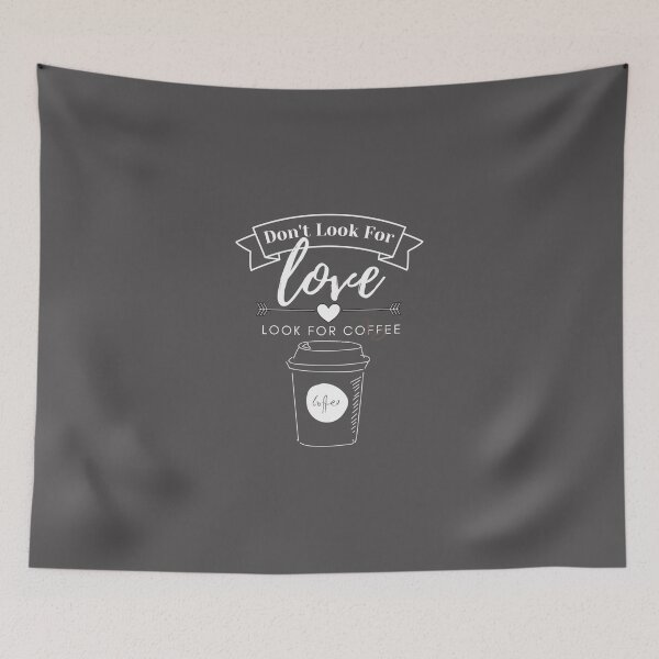 Item preview, Dont Look For Love Look For Coffee Essential T-Shirt designed and sold by alibaba-coffe.