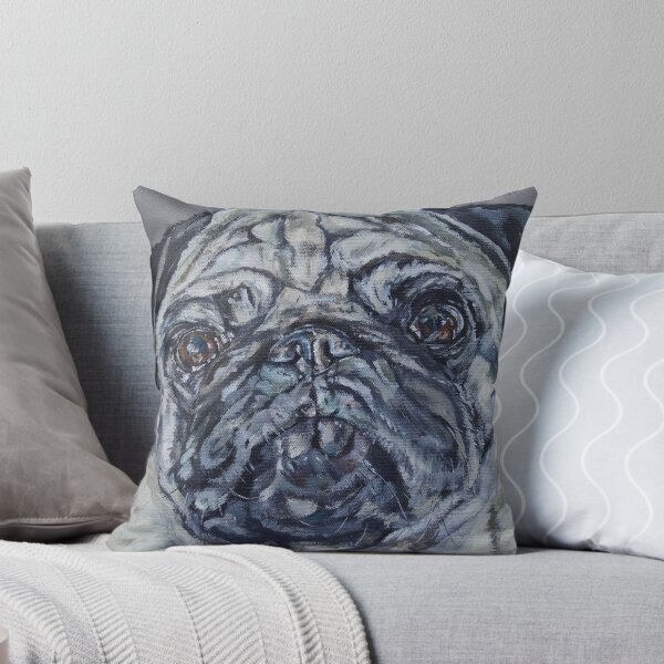 Item preview, Ronnie. Pug dog painting art by award-winning UK artist Sam Fenner designed and sold by SamFennerArt.