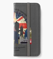 Eliminate the Impossible (Black Text) iPhone Wallet/Case/Skin
