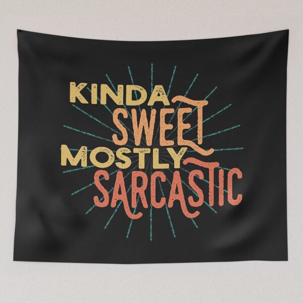 Item preview, Kinda Sweet Mostly Sarcastic Vintage Retro style designed and sold by ShyOwlet.