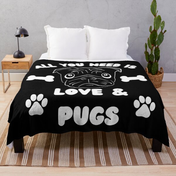 Item preview, All you need is Love & Pugs white designed and sold by OMdesigns93.