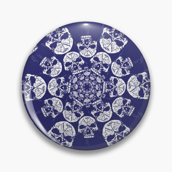 Item preview, Skullflake Deep Blue designed and sold by Zaxsk8.