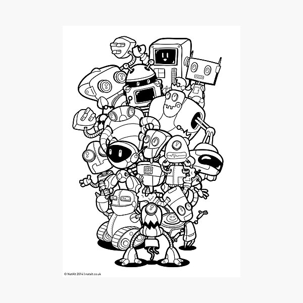 The Robots In My Mainframe Photographic Print