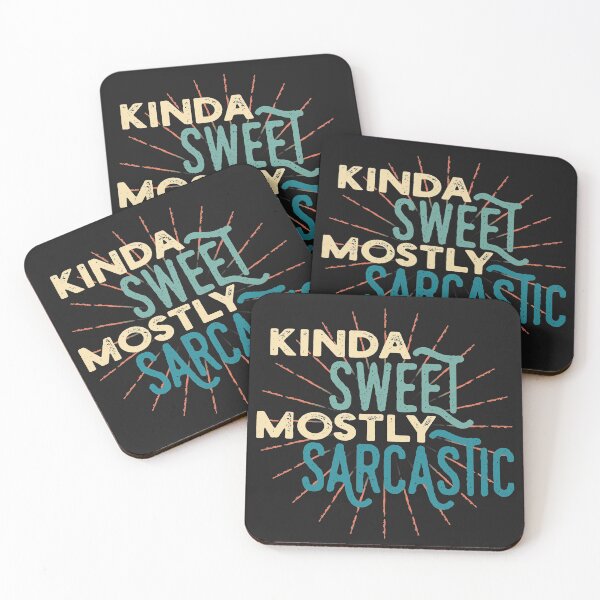 Item preview, Kinda Sweet Mostly Sarcastic Funny Saying Vintage Retro style  designed and sold by ShyOwlet.