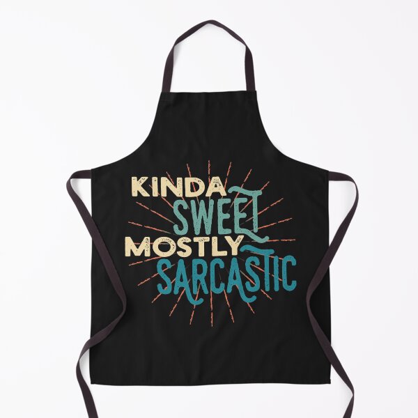 Item preview, Kinda Sweet Mostly Sarcastic Funny Saying Vintage Retro style designed and sold by ShyOwlet.