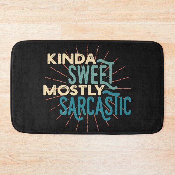 Item preview, Kinda Sweet Mostly Sarcastic Funny Saying Vintage Retro style  designed and sold by ShyOwlet.