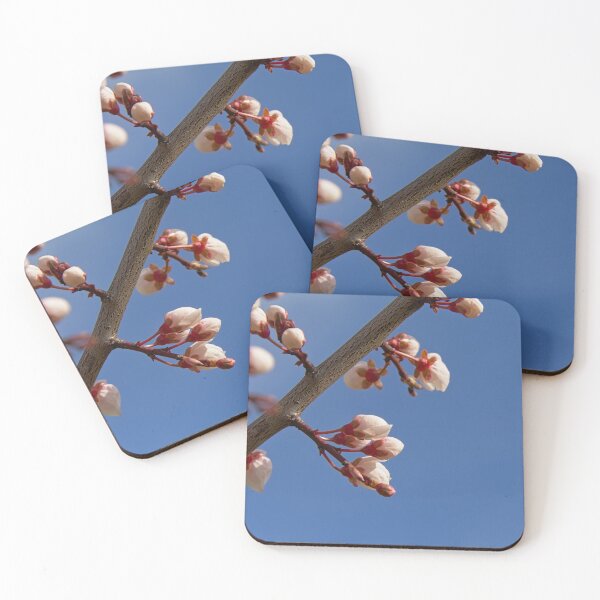 Item preview, Soft pink almond flowers on a blue sky designed and sold by xophotography.
