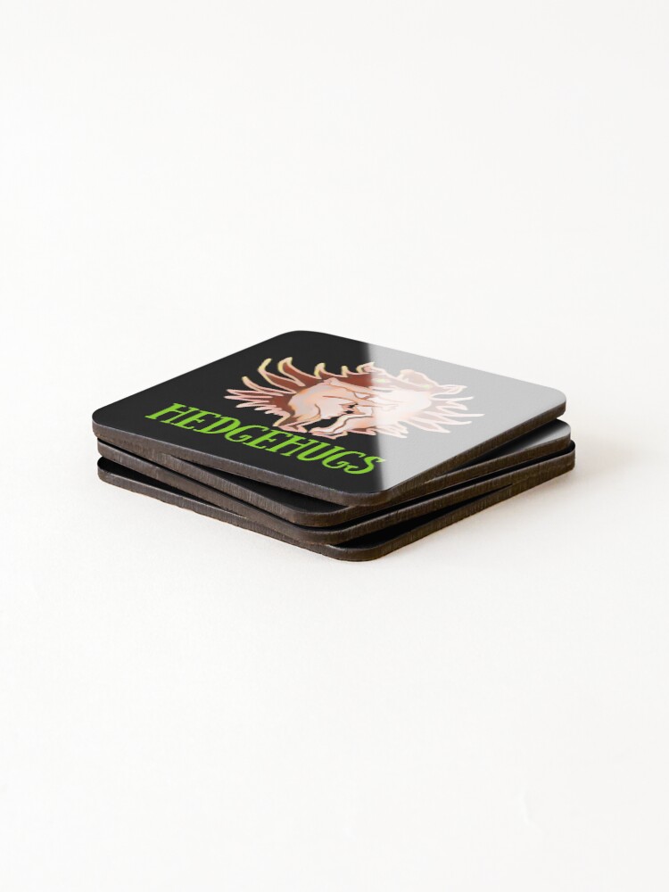 Thumbnail 4 of 5, Coasters (Set of 4), Hedgehugs Cute Color designed and sold by DesignsofNote.