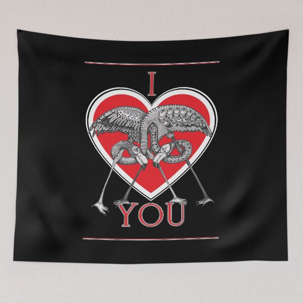 Item preview, I Love You (Flamingos in love) designed and sold by DocSmithDesigns.