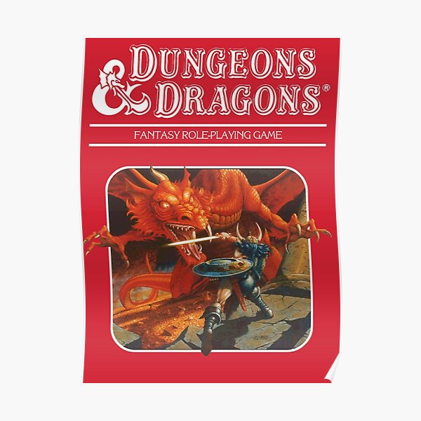 Dungeons & Dragons Base set artwork Poster