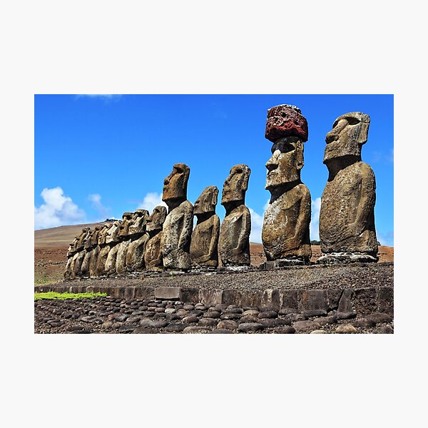 Easter Island Emoji Art Prints for Sale