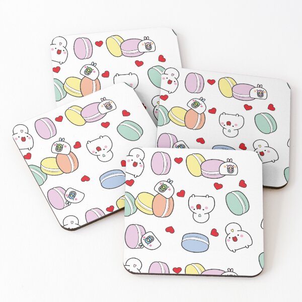 Item preview, rainbow macaroons with bunny sticker designed and sold by FSSU.